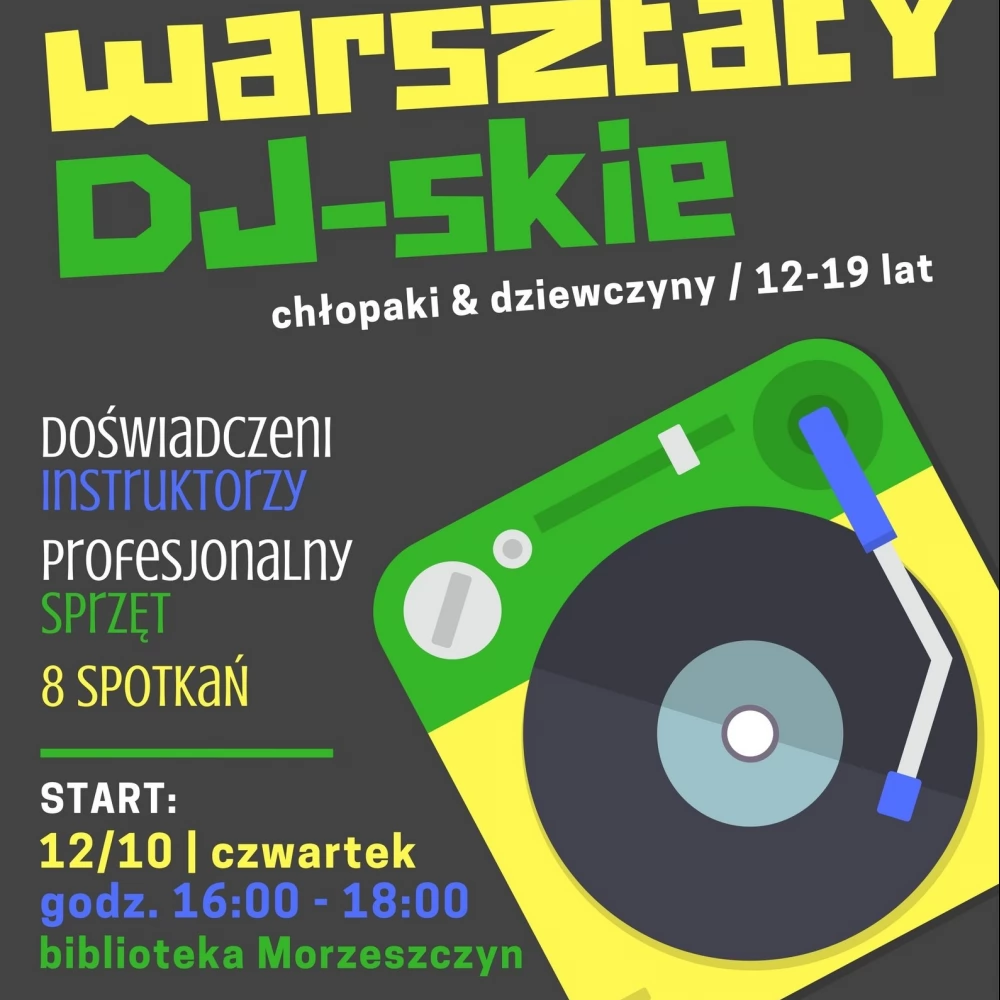 Warsztaty DJ-skie dla młodych w morzeszczyńskiej bibliotece
