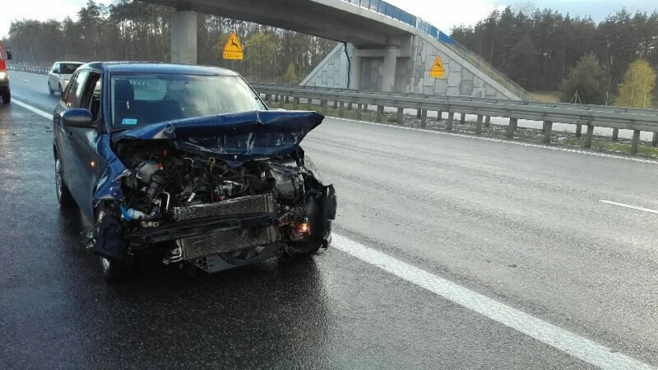 Alert pogodowy na A1! Seria kolizji na autostradzie