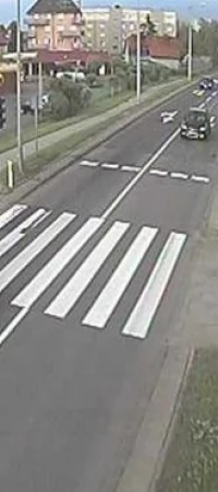 Widok z kamer GDDKiA na dk 91 w Tczewie