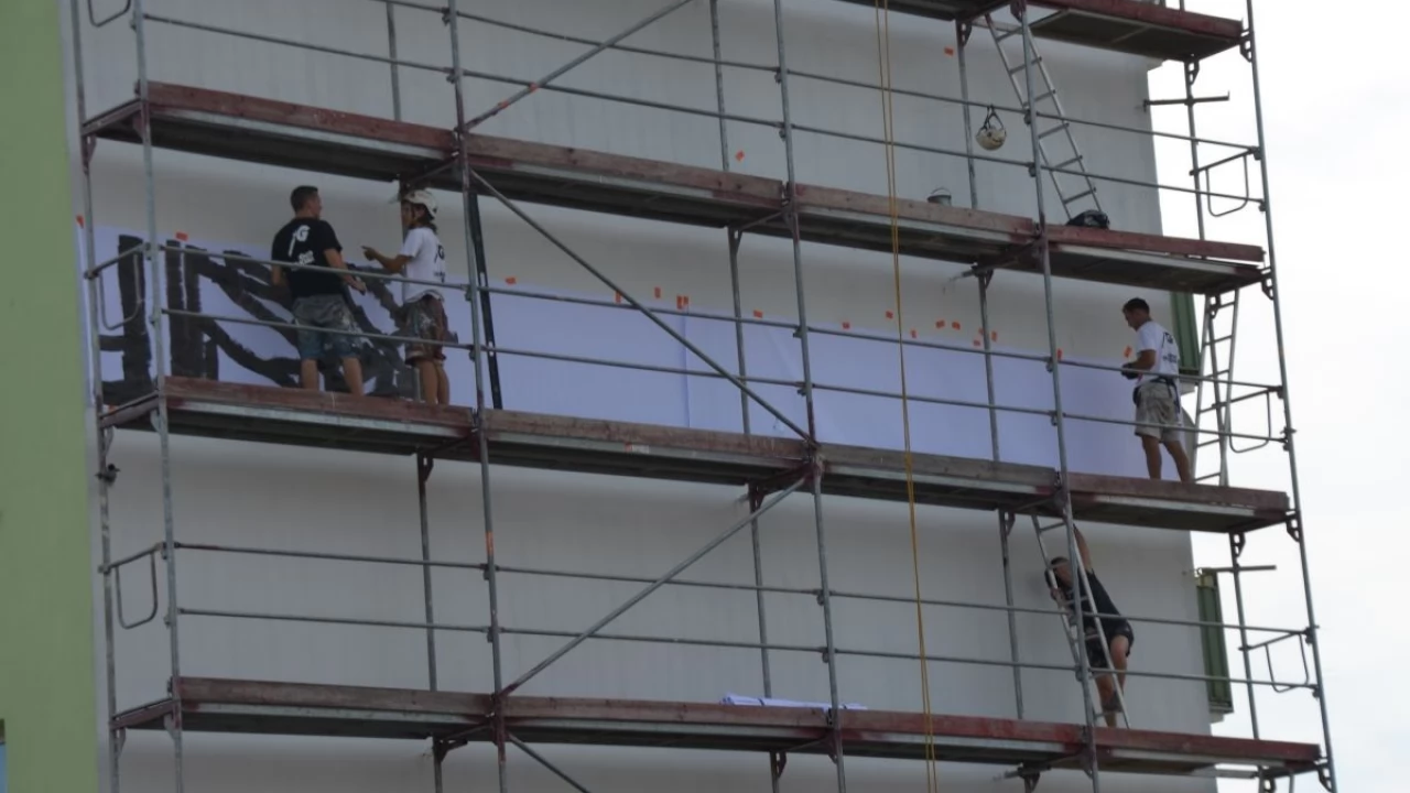 Ruszyły prace nad pierwszym w Tczewie muralem 3D