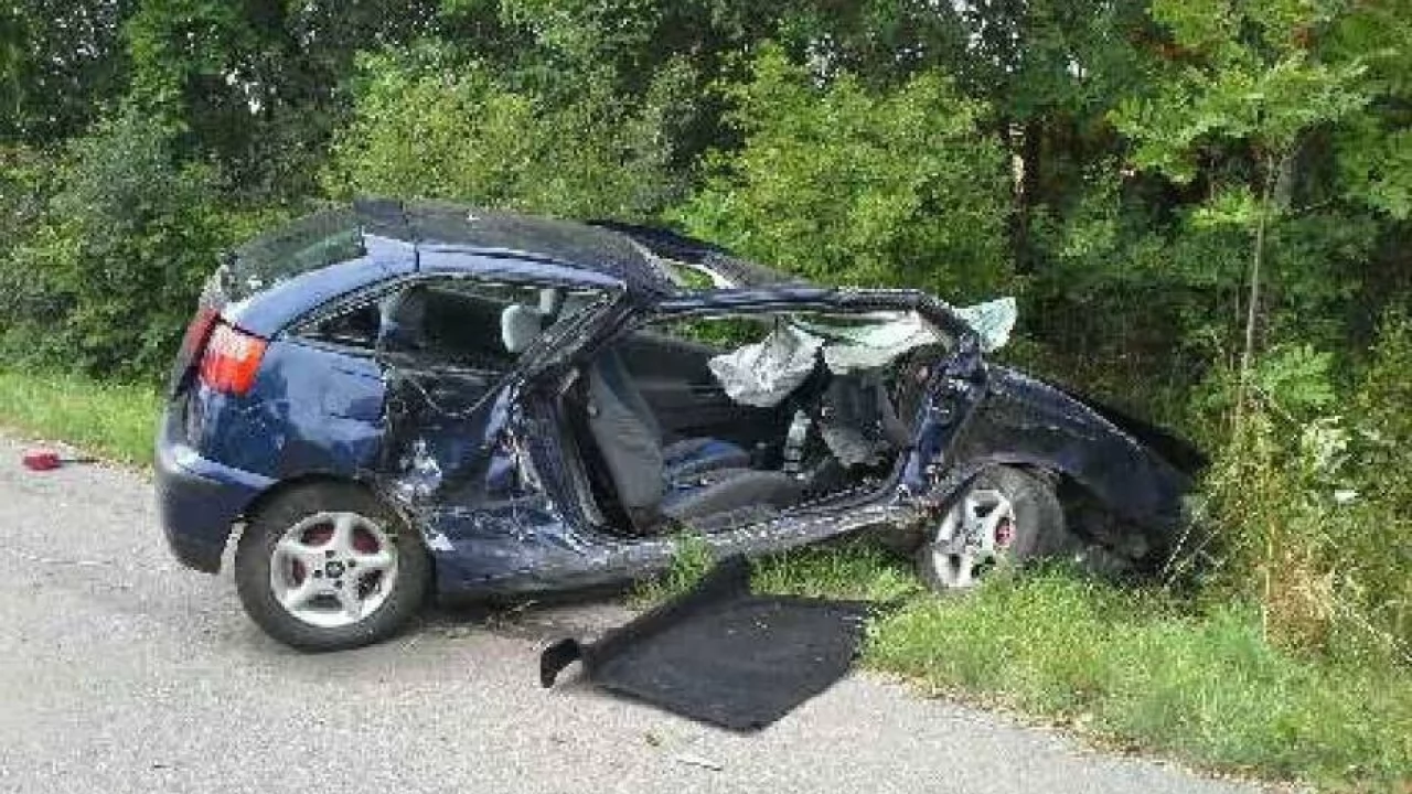 Auto uderzyło w drzewo. Ranny kierowca w szpitalu