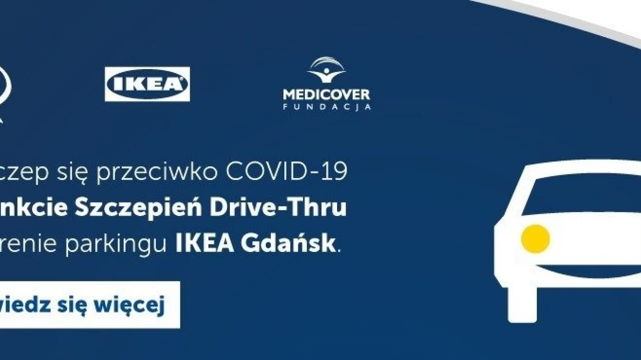 Szczepienie przeciwko COVID-19 bez wysiadania z samochodu do 12 lipca