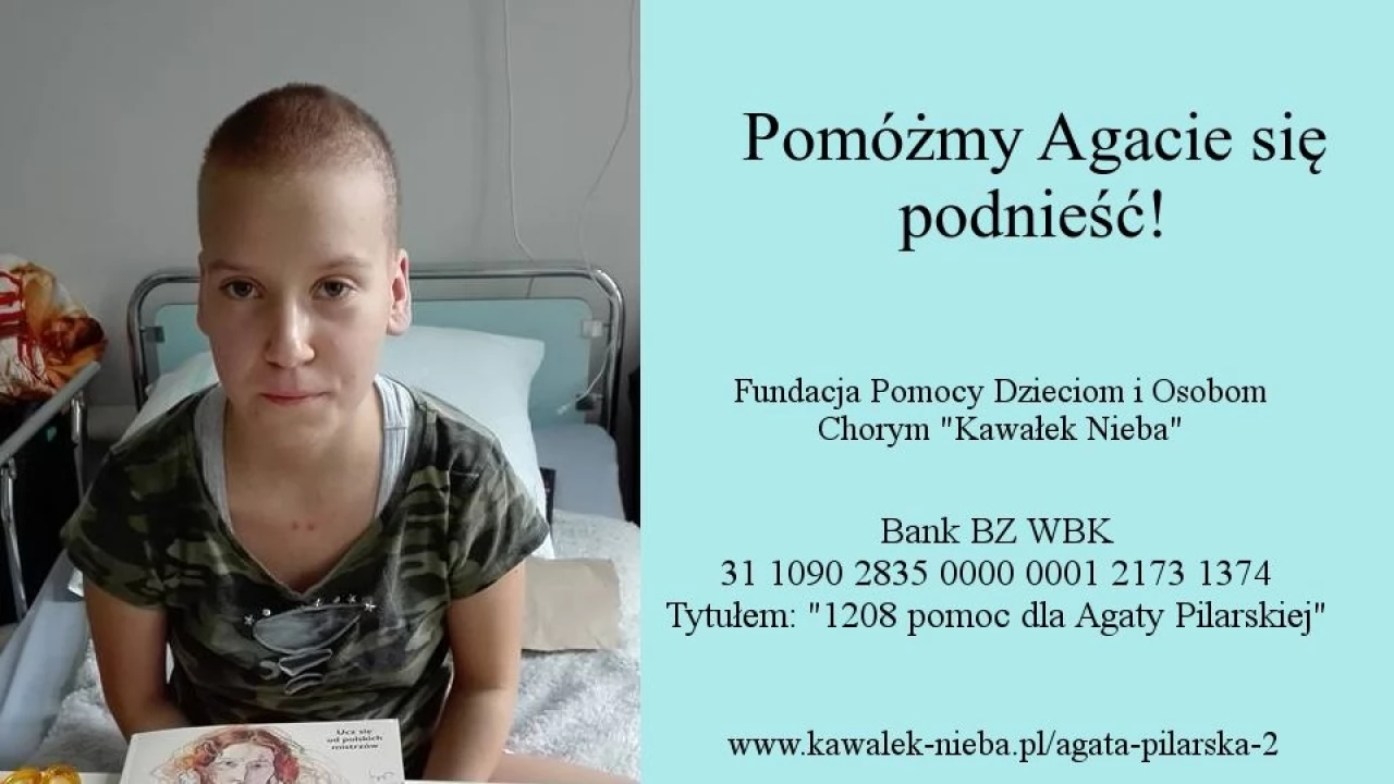 Pomóżmy Agacie się podnieść! Koszmarny nowotwór powrócił - ale możemy pomóc