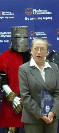 Maria Taraszkiewicz - Gurzyńska w asyście rycerskiej świty