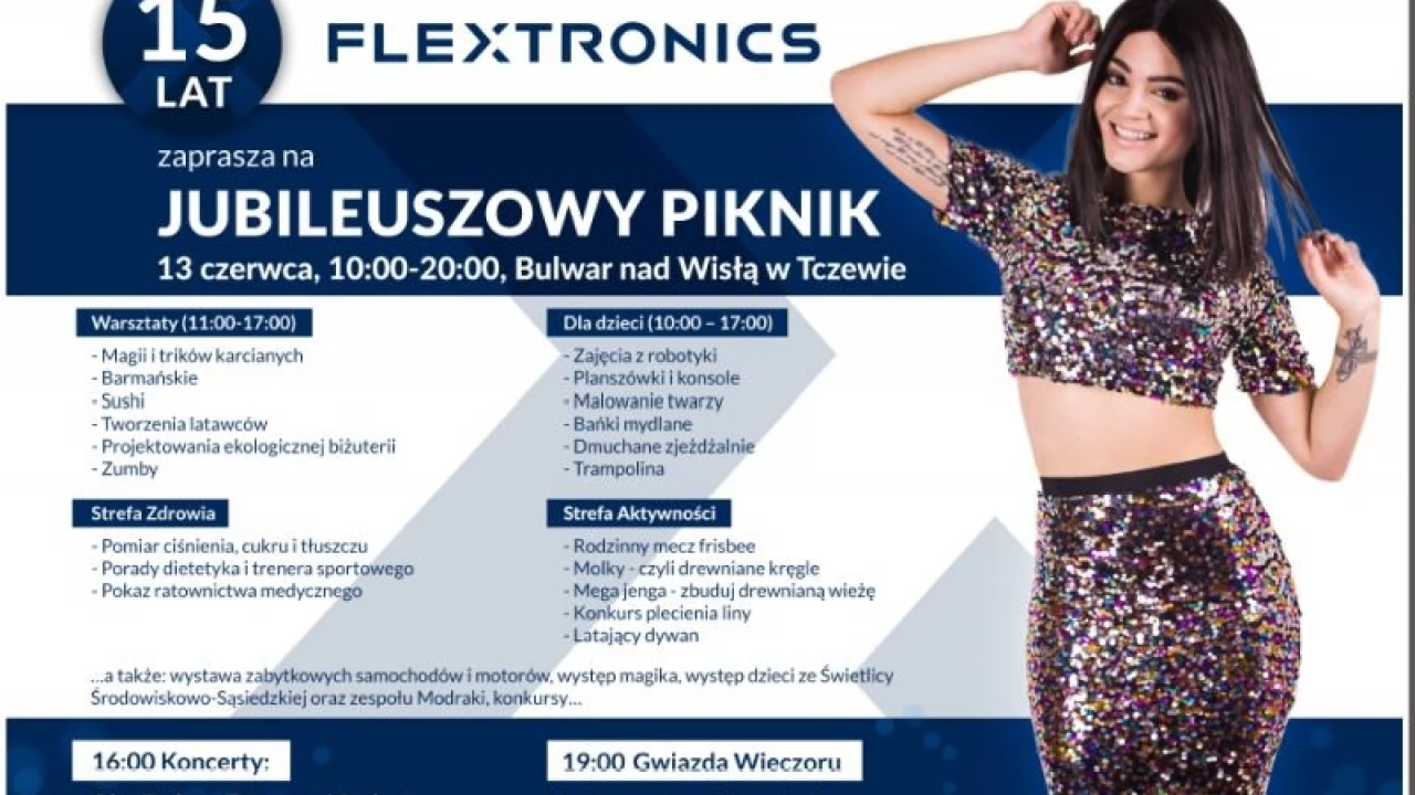 Jubileuszowy Piknik na 15-lecie Flextronics już w sobotę (13.06)