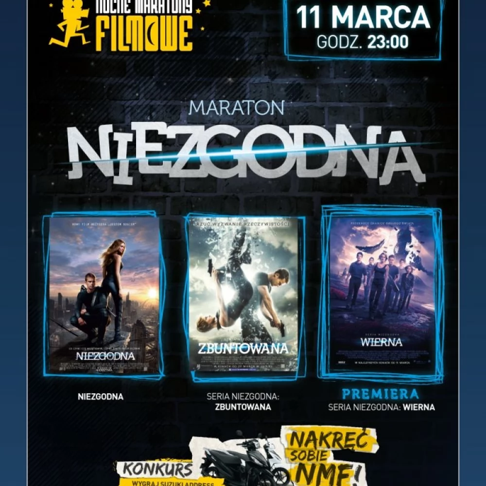 Maraton Niezgodnej z premierowym pokazem filmu „Seria Niezgodna: Wierna”