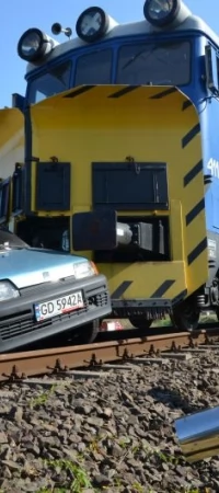 Symulacja katastrofy kolejowej na przejeździe przy ul. Malinowskiej w Tczewie