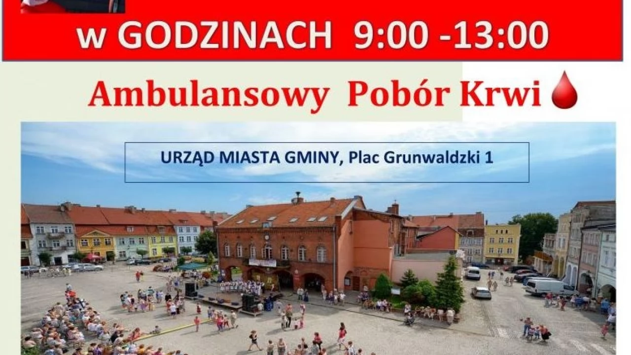 Gniew. Krwiobus będzie czekał na dawców