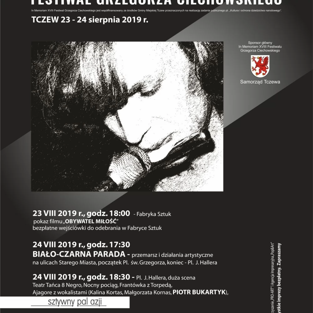 In Memoriam Festiwal Grzegorza Ciechowskiego. Sprawdź, co będzie się działo na placu Hallera