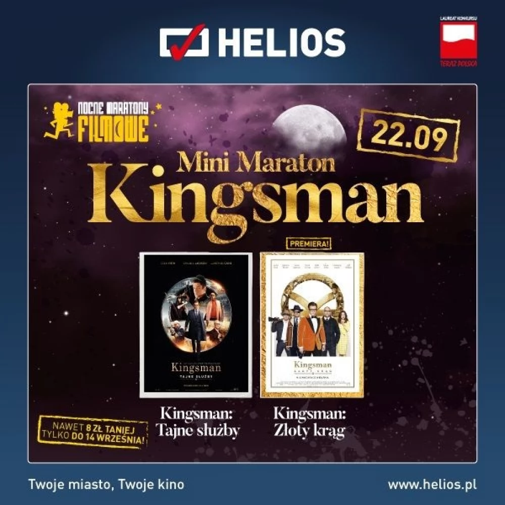Mini Maraton Kingsman w kinach Helios!