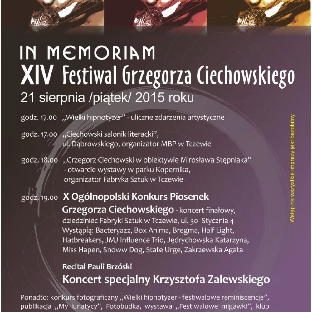In Memoriam Festiwal Grzegorza Ciechowskiego - to już dziś