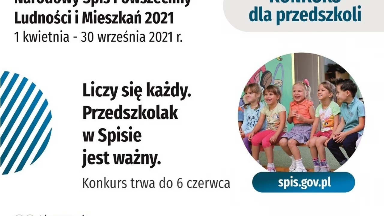 Konkurs - "Liczy się każdy. Przedszkolak w Spisie jest ważny."