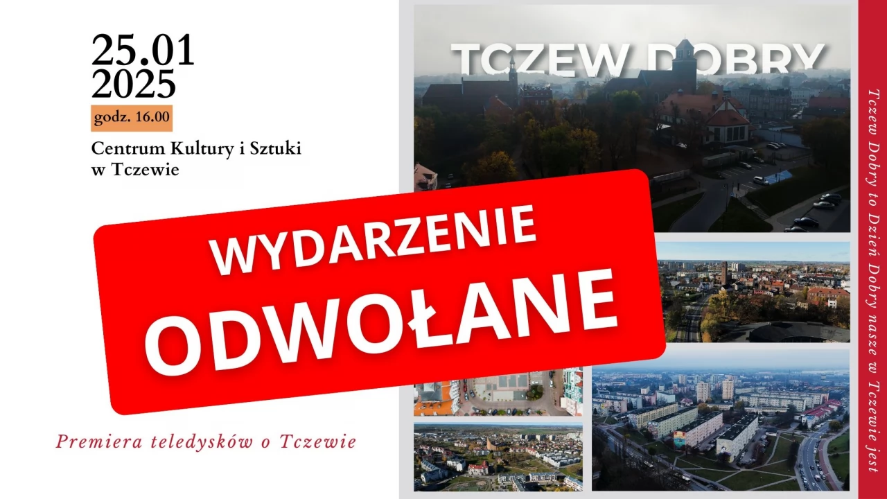 Informacja o odwołaniu wydarzenia