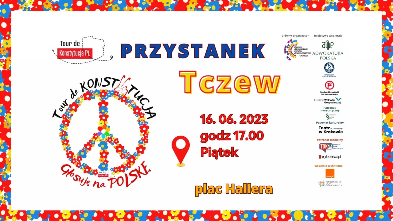 Tour de Konstytucja zawita do Tczewa