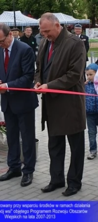 Otwarcie skweru w Rajkowach