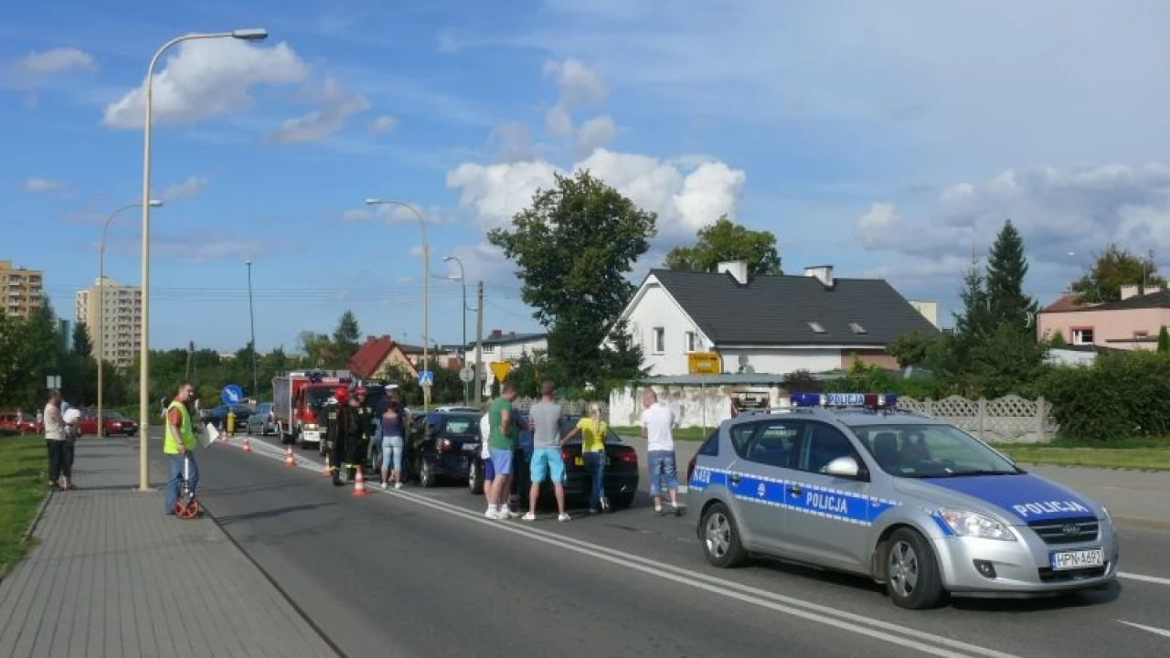 Cztery samochody zderzyły się na al. Kociewskiej