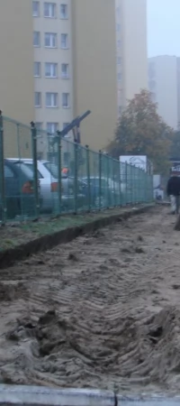 Remont chodnika przy ulicy Jagiełły