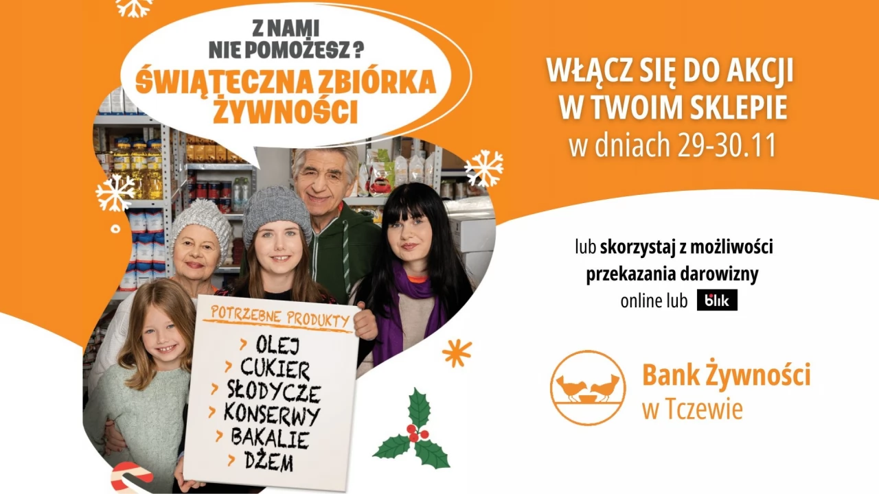 Świąteczna Zbiórka Żywności 2024. Razem dla potrzebujących!