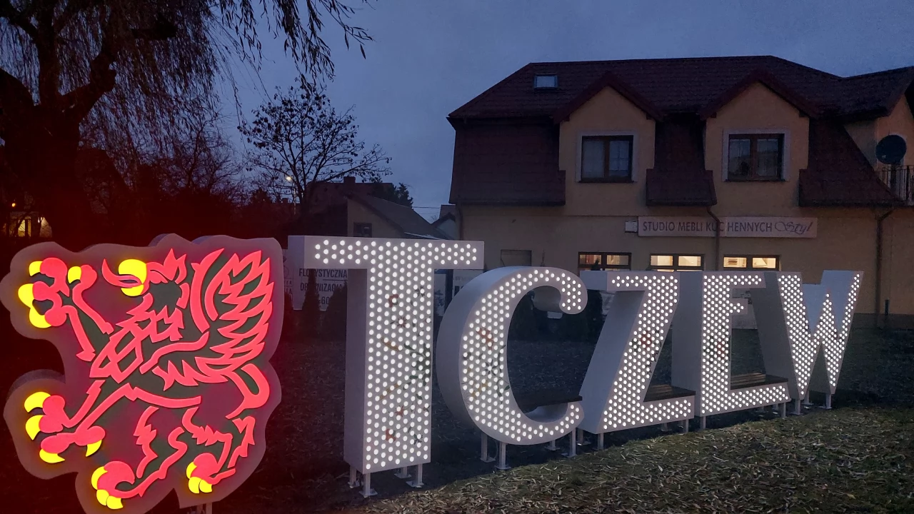 Napis przestrzenny gotowy