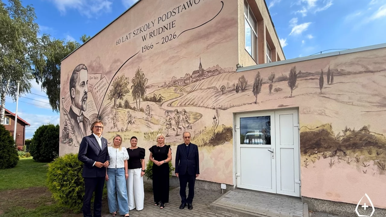 Jubileuszowy mural odsłonięty w Rudnie