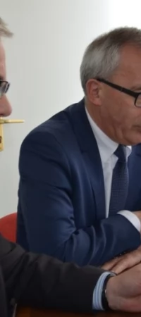 Od prawej - poseł Kazimierz Smoliński i Zenon Żynda