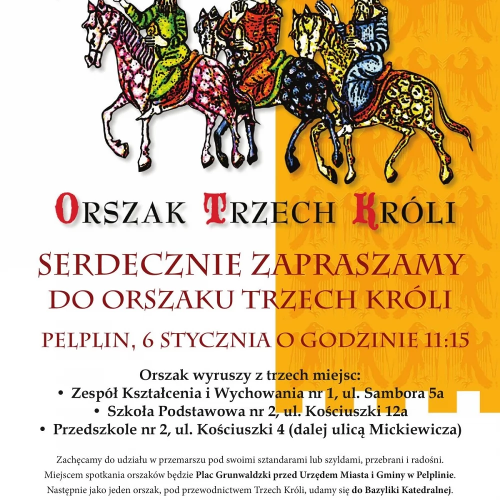 Przez Pelplin przejdzie Orszak Trzech Króli