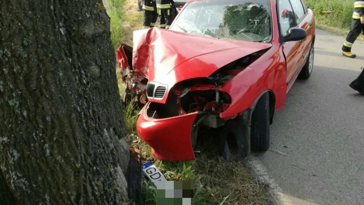 Jedna osoba ranna w wypadku w gminie Gniew