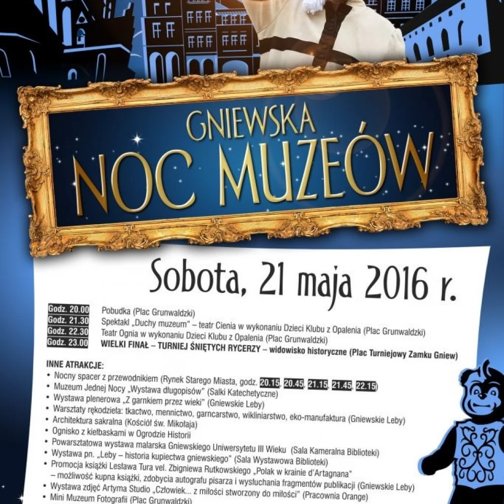 Jedyna taka noc w roku - Gniewska Noc Muzeów!