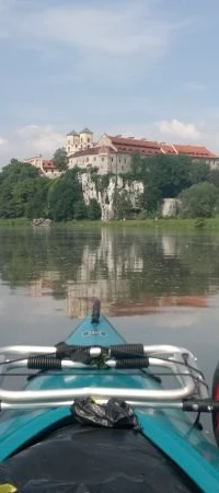 Widok z Wisły na Tyniec