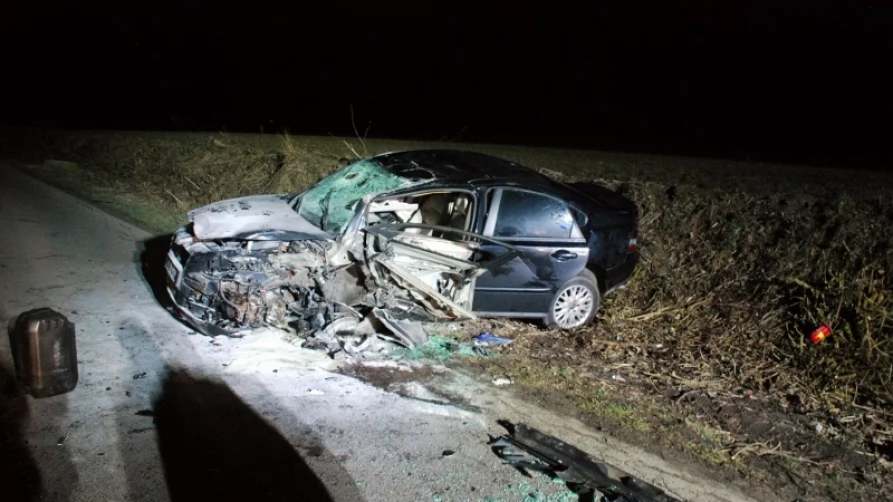 Wypadek drogowy w Bałdowie