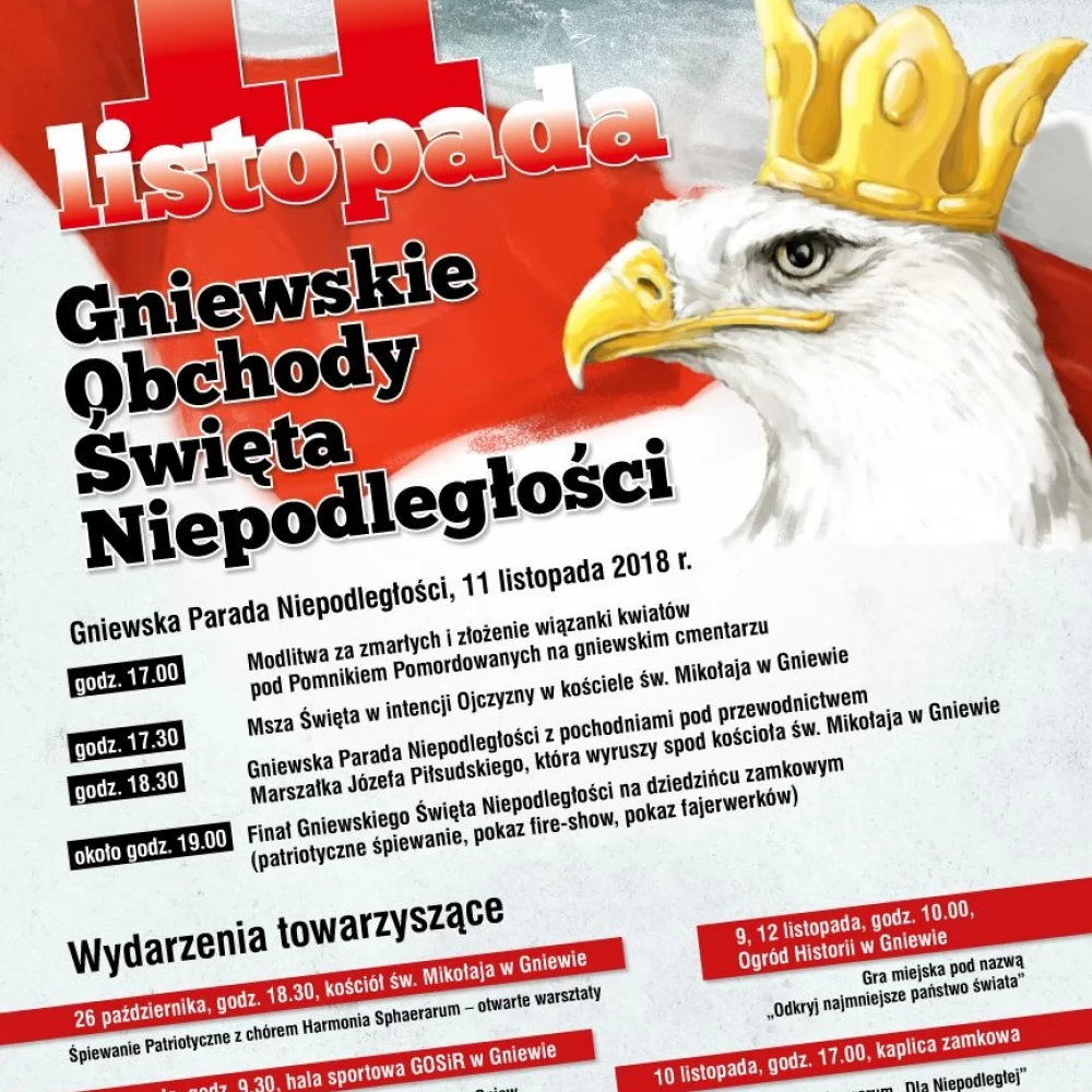 Gniew świętuje 100 rocznicę niepodległej Polski