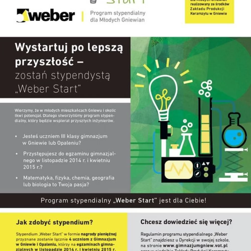 Wystartuj po lepszą przyszłość z "Weber Start"