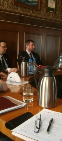 Karol Markowski (pierwszy z prawej) przedstawił w ratuszu szczegóły inwestycji