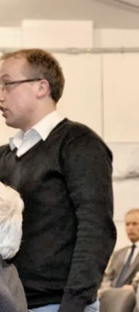 Łukasz Brządkowski w imieniu Dawnego Tczewa przemawiał podczas piątkowej debaty