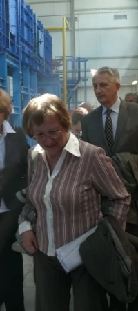 Otwarcie spalarni w 2009 roku - goście oglądają linię technologiczną