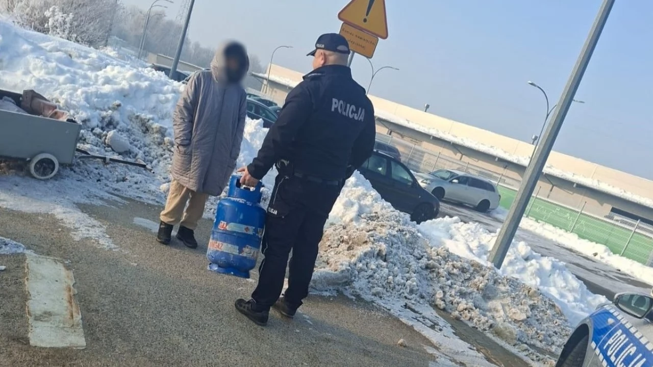 Potrzebowali butli z gazem, aby się ogrzać