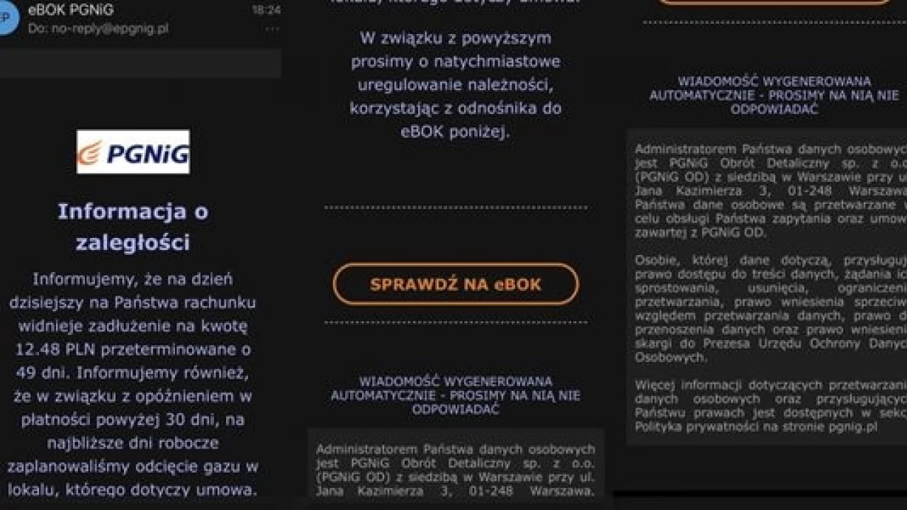 Uwaga na fałszywe smsy! PGNiG ponownie ostrzega klientów!