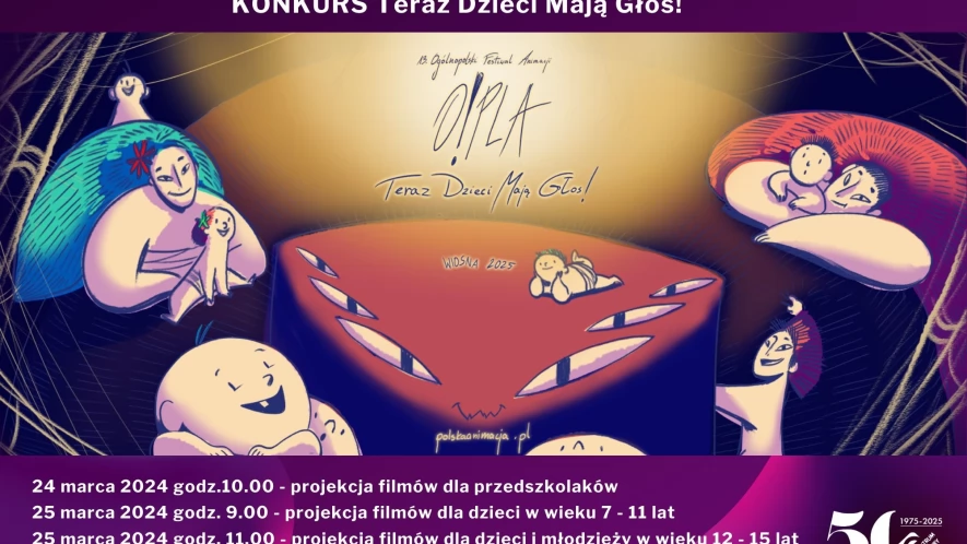 13. Ogólnopolski Festiwal Animacji O!PLA - projekcje filmów