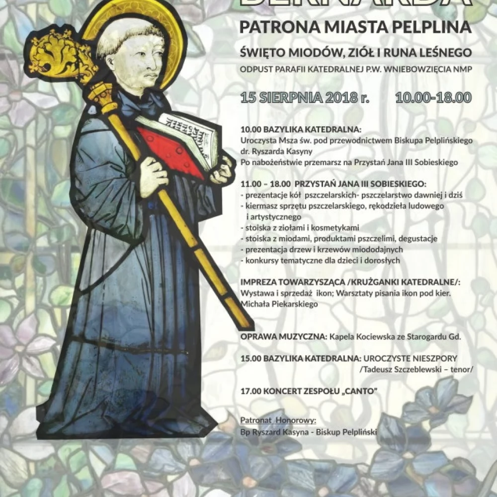 15. sierpnia w Pelplinie Dzień Świętego Bernarda