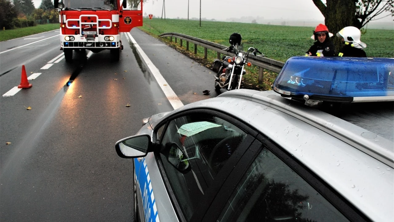 24-letnia motocyklistka najechała na tył audi