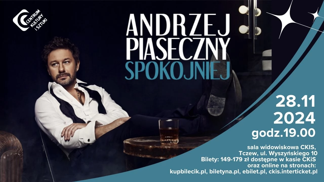 Andrzej Piaseczny - trasa "Spokojniej" - koncert