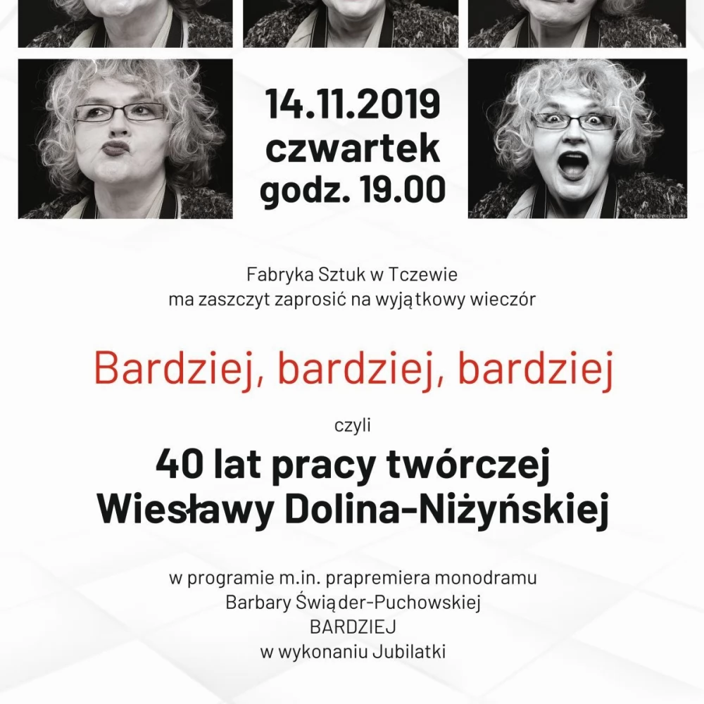 Bardziej, Bardziej, Bardziej, czyli 40 lat pracy twórczej Wiesławy Dolina-Niżyńskiej