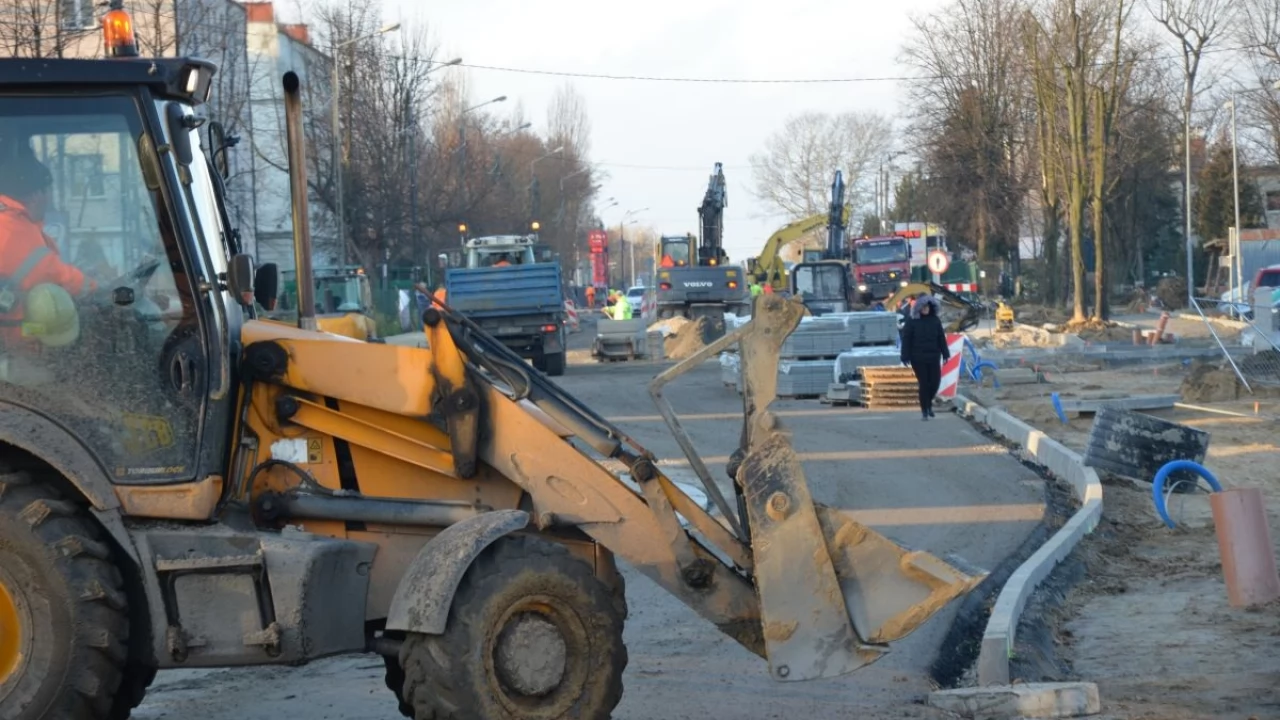 Błoto na ulicach Tczewa
