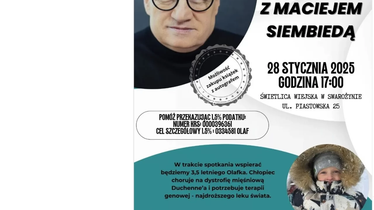 Charytatywne spotkanie autorskie w Swarożynie. Potrzeba 17 mln zł!
