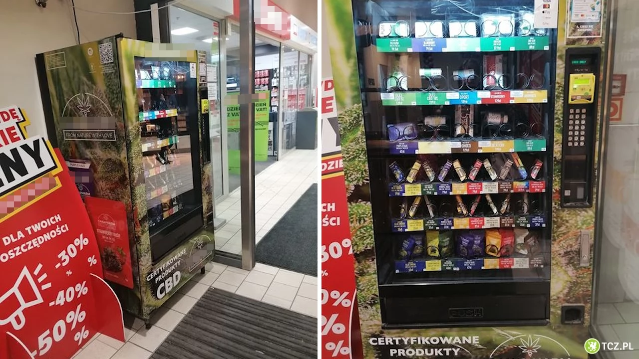 Coraz więcej automatów z CBD. Czy mogą z nich korzystać nieletni?