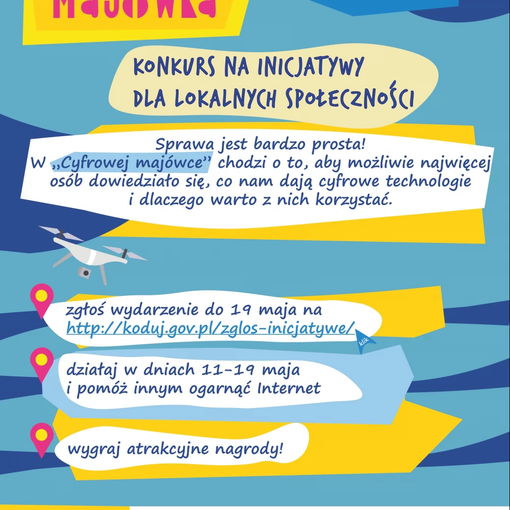 Cyfrowa majówka - konkurs na inicjatywy dla lokalnych społeczności