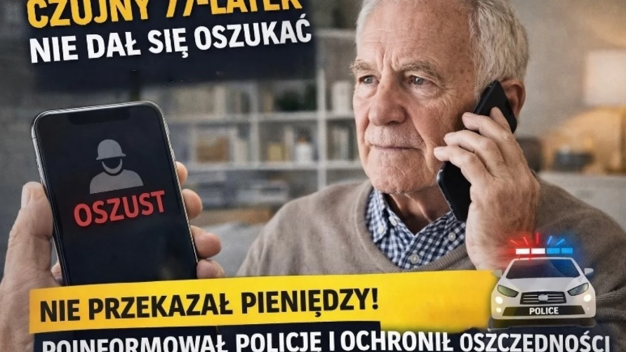 Czujny 77-latek nie dał się oszukać. Tak powinna wyglądać reakcja
