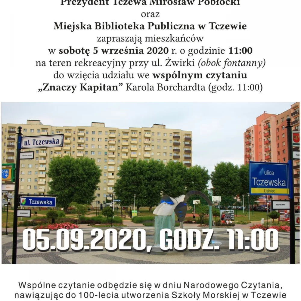 Czytanie plenerowe "Znaczy Kapitan" Karola Borchardta