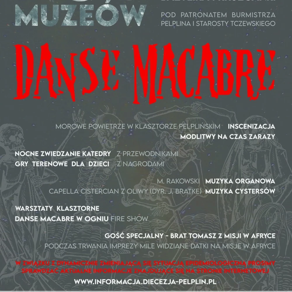 "Danse macabre" w Pelplinie. Opactwo otwiera podwoje