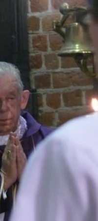 Kardynał Józef Glemp podczas wizyty w Pelplinie